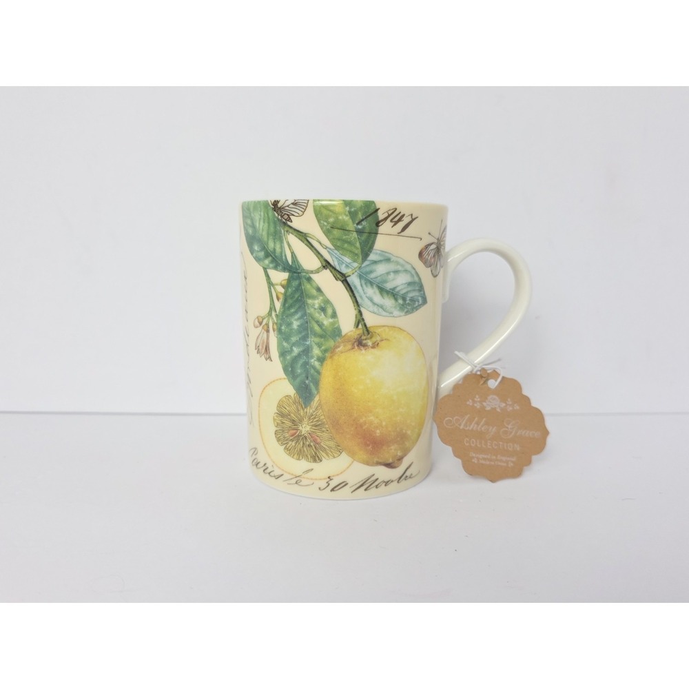 New Kent Pottery Ashley Grace‎ fruit Coffee Mug pear lemon